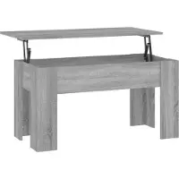 vidaXL Table basse Gris Sonoma 101x49x52 cm Bois composite