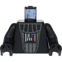 LEGO 1x Torse Minifigure noir Star Wars Dark Vador sw0004 sw0386 973ps7c01