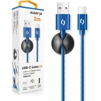 Aligator Câble PREMIUM, USB-C, modrà(2 m, USB 3.2 Gen 1)