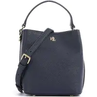 Ralph Lauren pour femme. 431969365003 Petit sac bourse Reese en cuir croisé marine (OSFA), Casuel