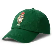 Ralph Lauren pour homme. 710A13275001 Casquette en sergé avec Ours Polo vert (OSFA), Casuel, Coton