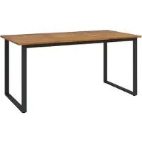 Syfax Table de jardin et pieds en forme de U 160x80x75 cm bois acacia
