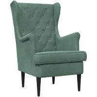 vidaXL fauteuil Vert Mer Velours