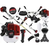 Nac Débroussailleuse de essence 25,4cc 0,96nm, moteur puissant de 25,4cc, 0,96nm de couple, idéal pour couper l'herbe et les mauvaises herbes, outil de jardin robuste et durable.