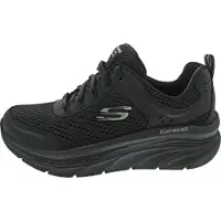 SKECHERS Baskets basses 'Relaxed Fit: D'Lux Walker - Infinite Motion' noir