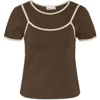 Noisy May Haut marron / blanc