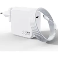 KALANKA -¿65W Chargeur USB C Rapide avec GaN Tech pour Huawei, Mac Book Pro/Air M1 M2, Dell XPS,HP,ASUS,i-Pad Pro/Air, Samsung Galaxy S23 Plus S22 Ultra S21, Chargeur GaN avec 1.8M Câble USB-C à C