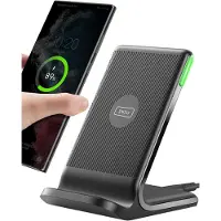 KALANKA -Chargeur Induction 15W, Chargeur sans Fil à Charge Rapide, Wireless Charger Accessoire Bureau pour iPhone 17 16 Pro Max 15 Plus 14 13 12 11, Samsung, Google Pixel, etc.