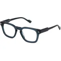 Sting Lunettes de Vue - - VST503 - Acétate bleu transparent brillant - 50/21/140 - Unisex