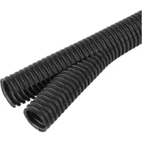 Fraenkische Rohrwerke Tube ondulé en plastique Co-Flex PP-UV, fendu, noir, NW 20 mm 38402002 (rouleau de 10 mètres)