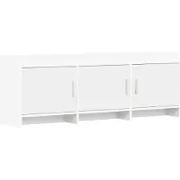 vidaXL Meuble TV 130 x 33 x 47 cm Blanc, aggloméré