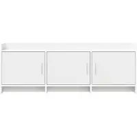 vidaXL Meuble TV 130 x 33 x 47 cm Blanc, aggloméré