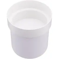 Relaxdays Pot de fleurs coffre-fort , cachette secrète pour argent, clés et objets de valeur, H x P : 13 x 12,5 cm, compartiment secret pour la maison, blanc