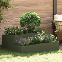 Prolenta Maison Exclusive - Jardinière verte olive, dimensions 100 x 100 x 50 cm