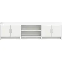 vidaXL Meuble TV 168 x 33 x 47 cm Blanc, aggloméré