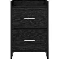 vidaXL Tables de chevet 2 pcs Chêne noir 40 x 30 x 60 cm