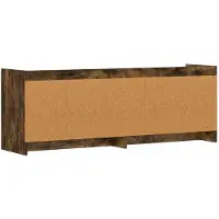 vidaXL Meuble TV 135 x 33 x 47 cm en aggloméré chêne fumé