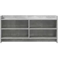 vidaXL Meuble TV 100 x 33 x 47 cm, gris béton, aggloméré