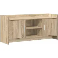 vidaXL Meuble TV 102 x 33 x 47 cm en bois d'ingénierie chêne Sonoma