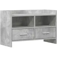 vidaXL Meuble TV 71,5 x 33 x 47 cm, gris béton, aggloméré