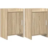 vidaXL Tables de chevet 2 pcs Chêne Sonoma 40 x 30 x 60 cm