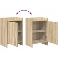 vidaXL Tables de chevet Chêne Sonoma 40 x 30 x 60 cm Bois d'ingénierie