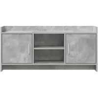 vidaXL Meuble TV 102 x 33 x 47 cm, gris béton, aggloméré