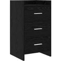 vidaXL Tables de chevet Chêne noir 40 x 36 x 70 cm Bois d'ingénierie
