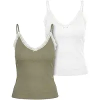 Urban Classics Tb7514a Sleeveless V Neck T-shirt 2 Units Vert 4XL Femme