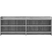 vidaXL Meuble TV 135 x 33 x 47 cm, gris, bois de Sonoma