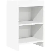 vidaXL Tables de chevet Blanc 40 x 30 x 60 cm Bois d'ingénierie