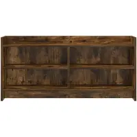 vidaXL Meuble TV 100 x 33 x 47 cm en aggloméré chêne fumé