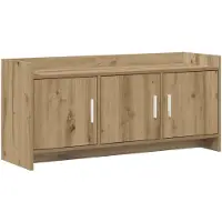 vidaXL Meuble TV 102 x 33 x 47 cm en bois d'ingénierie « Artisan Oak »