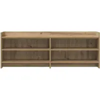 vidaXL Meuble TV 135 x 33 x 47 cm en bois d'ingénierie « chêne Artisan »