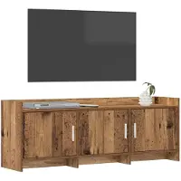 vidaXL Meuble TV 130 x 33 x 47 cm en bois recyclé et panneaux dérivés du bois