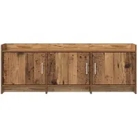 vidaXL Meuble TV 130 x 33 x 47 cm en bois recyclé et panneaux dérivés du bois