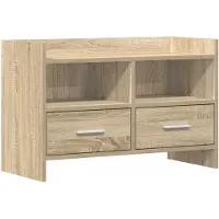 vidaXL Meuble TV 71,5 x 33 x 47 cm en bois d'ingénierie chêne Sonoma