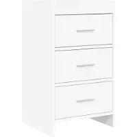 vidaXL Tables de chevet Blanc 40 x 36 x 70 cm Bois d'ingénierie