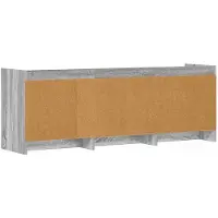 vidaXL Meuble TV 130 x 33 x 47 cm, gris, bois de Sonoma