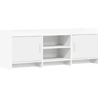 vidaXL Meuble TV 130 x 33 x 47 cm Blanc, aggloméré