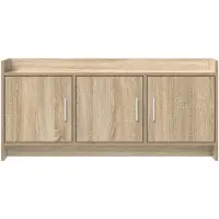 vidaXL Meuble TV 102 x 33 x 47 cm en bois d'ingénierie chêne Sonoma