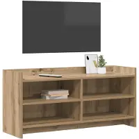 vidaXL Meuble TV 100 x 33 x 47 cm en aggloméré chêne Artisan