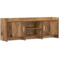 vidaXL Meuble TV 130 x 33 x 47 cm en bois recyclé et panneaux dérivés du bois