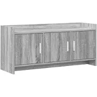 vidaXL Meuble TV 102 x 33 x 47 cm, gris, bois de Sonoma
