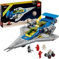 LEGO 10497 Vaisseau spatial d'exploration Icons, modèle de vaisseau spatial pour le 90e anniversaire, édition collector, set spatial avec figurines d'astronautes, idée cadeau