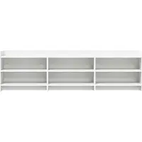 vidaXL Meuble TV 168 x 33 x 47 cm Blanc, aggloméré