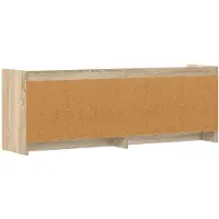 vidaXL Meuble TV 135 x 33 x 47 cm en bois d'ingénierie chêne Sonoma
