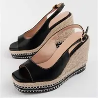 Montevita (Noir, 39) Sandales Compensées Pour Femmes. Salia 102916