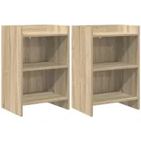 vidaXL Tables de chevet 2 pcs Chêne Sonoma 40 x 30 x 60 cm