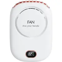 Generique Mini ventilateur de cou Portable sans lame, Rechargeable, suspendu, refroidisseur d'air, avec led